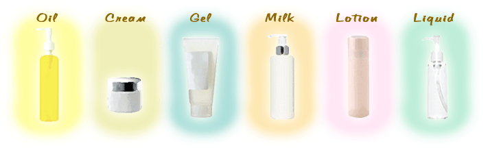 Oil Cream Gel Milk Lotion Liquid
